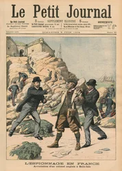 Espionage in France, Arrest of an English Colonel at Belle-Isle, Illustration from 